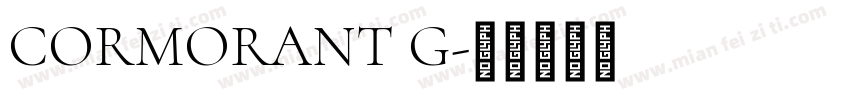 CORMORANT G字体转换